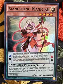 YUGIOH Xiangsheng Magician MP16-EN050 1ST EDITION NM - Image 1