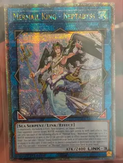 Yugioh! MP Mermail King - Neptabyss - ROTA-EN046 - Quarter Century Secret Rare - - Image 1