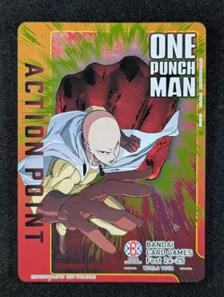 2025 Union Arena Action Point ONE PUNCH MAN SAITAMA #OPM-1-AP01 Promo English - Image 1
