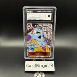 CGC 9 MINT Jimbei Parallel ST01-005 C 25th Edition ONE PIECE Card Game 220 - Image 1