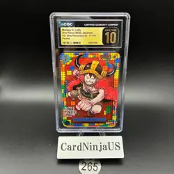 CGC 10 PRISTINE Luffy P-110 Premium Card Collection ONE PIECE DAY 25 Japanese - Image 1