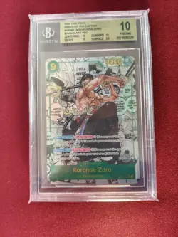 One Piece TCG OP06 Manga Zoro BGS10 - Image 1