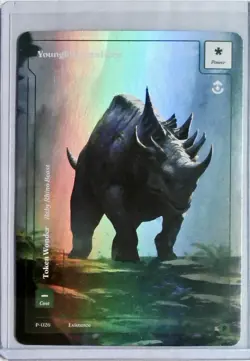 Wonders of the First 2025 - FORMLESS FOIL PROMO TOKEN- YOUNGLING CERAHORN- P-26 - Image 1