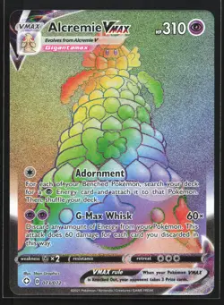 Alcremie VMAX 073/072 Shining Fates Secret Rare Pokemon Card - Image 1