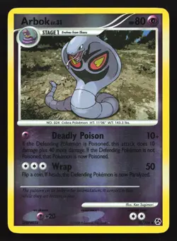 Arbok 33/106 Great Encounters Reverse Holo Pokemon Card - Image 1