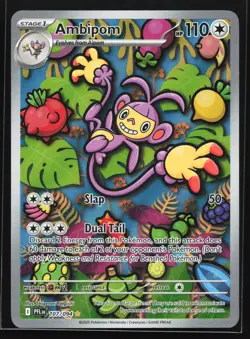 Ambipom 107/094 ME02: Phantasmal Flames Illustration Rare Pokemon Card - Image 1