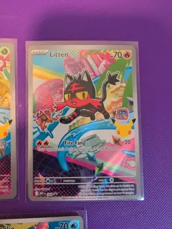 Rowlet Litten Popplio MEP 043 044 045 First Partner Series 1 Promo Pokemon Cards - Image 3