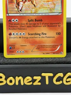 Pokemon Charizard Stage 2 Holo Rare Legendary Treasures 19/113 Card - Image 3