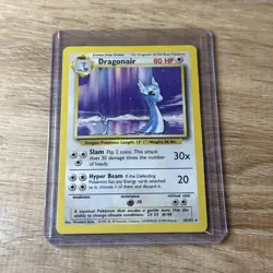 Pokemon TCG Dragonair Base Set Rare Card 18/102-NM - Image 1