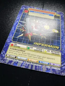 2002 Non-Holo Infermon BO-222 Digi Battle Digimon Card LP - Image 2
