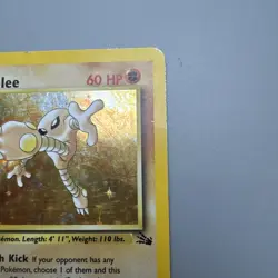 Pokemon Tcg WotC 1st Edition Fossil Rare Holo Hitmonlee 7/62 Foil Card poor play - Image 5