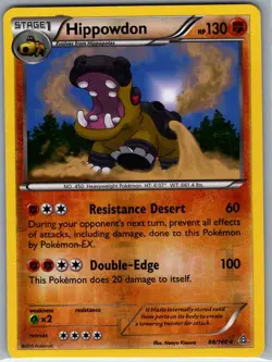 Hippowdon 88/160 Reverse Holo XY - Primal Clash - Pokemon Card - NM - Image 1