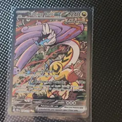 Pokemon TCG Raging Bolt EX Prismatic Evolutions Holo Card 166/131 Sir - Image 1