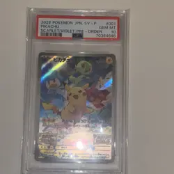 Pokemon Pikachu V PSA Graded Card Lot SWSH BSP SV-P 2021 2022 Holo Set of 2 - Image 5