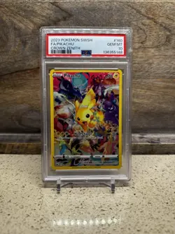 PSA 10 GEM MT Pikachu 160/159 Secret Rare Crown Zenith English Pokemon Card - Image 1