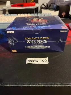 One Piece Card Game Romance Dawn OP-01 Booster Box Sealed English White Bottom - Image 1