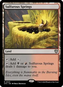 MTG Outlaws of Thunder Junction Commander - Sulfurous Springs - Image 1