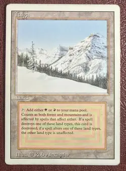 Taiga - MtG Revised/3rd Ed. - Rare LP/MP 1994 (c3) - Image 2