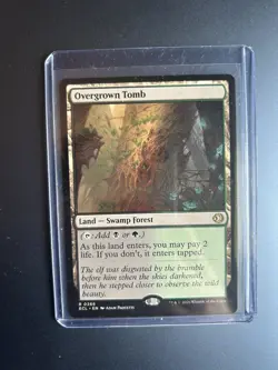 MTG Magic The Gathering Lorwyn Eclipsed SHOCK LAND Overgrown Tomb - Image 1