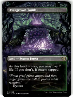 Overgrown Tomb (Borderless) Lorwyn Eclipsed Regular MTG NM - Image 2