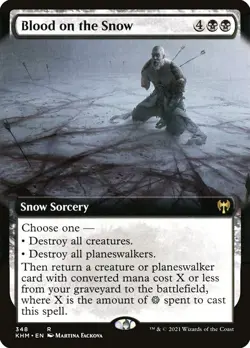 Blood on the Snow Extended Art Foil - Kaldheim MTG-NM - Image 1