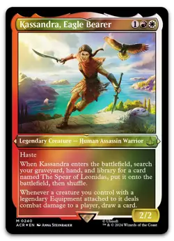 Kassandra, Eagle Bearer (Foil Etched) #240 (NM) Assassin's Creed ACR Magic MTG - Image 1
