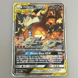 Pokemon Reshiram & Charizard GX SM201 Jumbo Cards TAG TEAM GX Promo Holo HP270 - Image 1