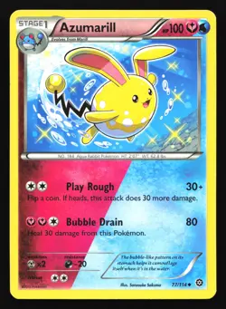 Azumarill 77/114 XY - Steam Siege Uncommon Pokemon Card - Image 1