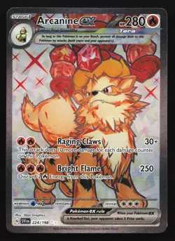 Arcanine ex 224/198 SV01: Scarlet & Violet Ultra Rare Pokemon Card - Image 1