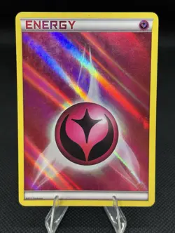 2014 Pokemon XY Base Set Fairy Energy Reverse Holo Rare Basic Energy Card - Image 1
