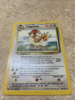 Pokemon TCG Pidgeotto 22/102 Base Set Rare Near Mint 1999 WoTC Unlimited - Image 4