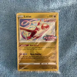 Pokemon Fusion Strike Prerelease Latias Black Star Promo Pack SWSH171 SEALED - Image 1