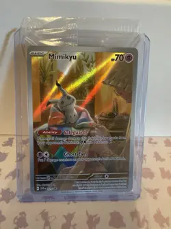 Pokemon TCG Mimikyu Scarlet & Violet SVP 075 Holo Promo Card Sealed, Near Mint - Image 1