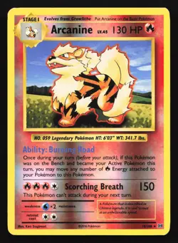 Arcanine 18/108 XY - Evolutions Reverse Holo Rare Pokemon Card - Image 1