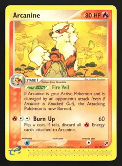 Arcanine 15/100 Sandstorm Rare Pokemon Card - Image 1