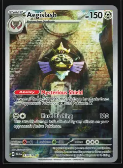 Aegislash 210/182 SV04: Paradox Rift Illustration Rare Pokemon Card - Image 1
