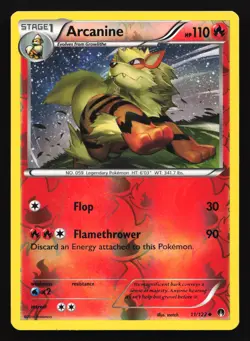 Arcanine 11/122 XY - BREAKpoint Reverse Holo Pokemon Card - Image 1