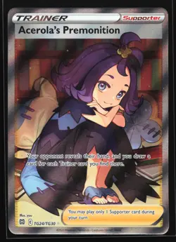 Acerola's Premonition TG24 Brilliant Stars Trainer Gallery Pokemon Card - Image 1