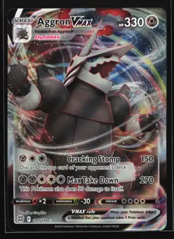 Aggron VMAX 097/172 SWSH09: Brilliant Stars Ultra Rare Pokemon Card - Image 1