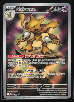 Alakazam 009 ME: Mega Evolution Black Star Promo Pokemon Card - Image 1