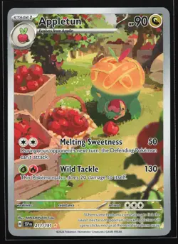 Appletun 211/191 SV08: Surging Sparks Illustration Rare Pokemon Card - Image 1