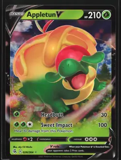 Appletun V 026/264 SWSH08: Fusion Strike Ultra Rare Pokemon Card - Image 1