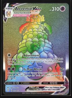 Alcremie VMAX 073/072 Shining Fates Secret Rare Pokemon Card - Image 1