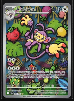 Ambipom 107/094 ME02: Phantasmal Flames Illustration Rare Pokemon Card - Image 1
