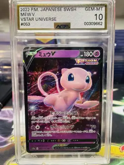 AGS 10 Mew V 053/172 S12a VSTAR Universe Japanese Pokemon Card - Image 1