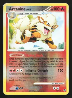 Arcanine 22/132 Secret Wonders Reverse Holo Rare Pokemon Card - Image 1