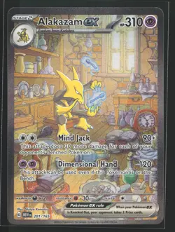 Alakazam ex 201/165 MEW EN-151 Special Illustration Rare Pokemon Card - Image 1