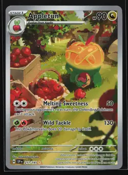 Appletun 211/191 SV08: Surging Sparks Illustration Rare Pokemon Card - Image 1