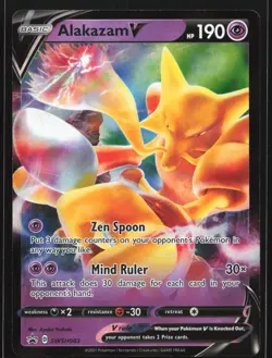 Alakazam V SWSH083 SWSH: Sword & Shield Black Star Promo Pokemon Card - Image 1