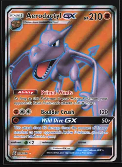 Aerodactyl GX (Full Art) 224/236 SM - Unified Minds Ultra Rare Pokemon Card - Image 1